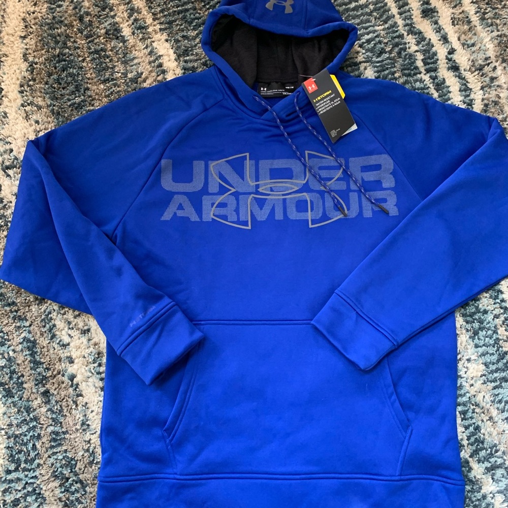 Under Armour sweatshirt.